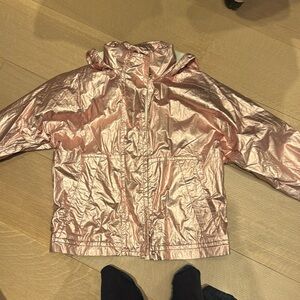 Metallic Pink rain Jacket